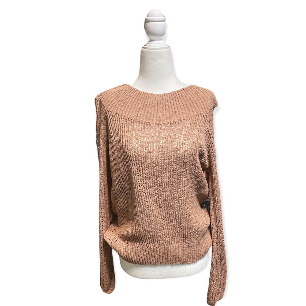 peach sweater billabong medium